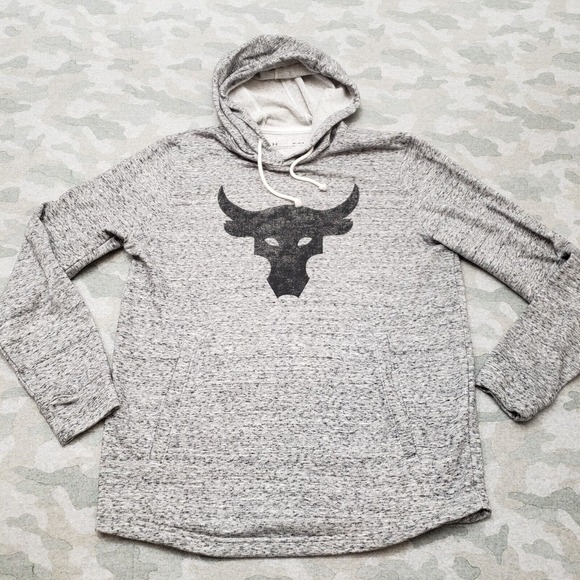 Under‎ Armour Sweatshirt Men's Medium Gray Hooded Loose - Picture 1 of 9